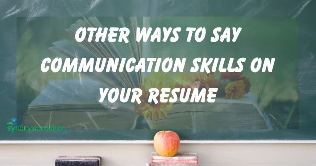 Communication Skills on Your Resume