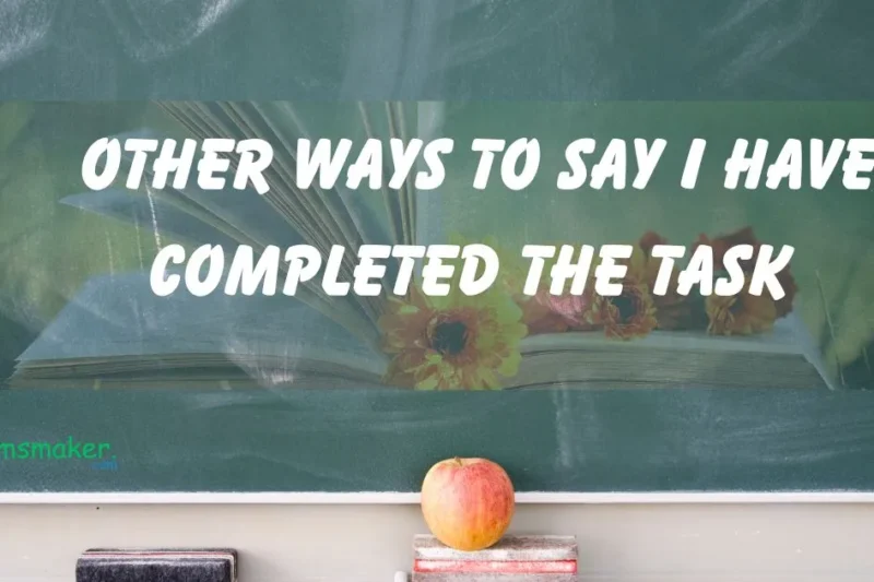 15+ Other Ways to Say “I Have Completed the Task”