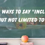 Including But Not Limited To