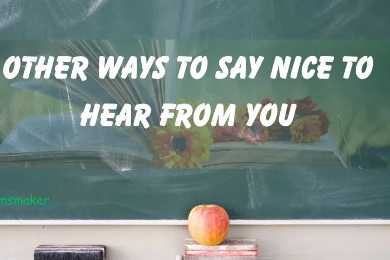 15 Other Ways to Say Nice to Hear from You 2025