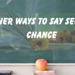 Other Ways to Say Second Chance