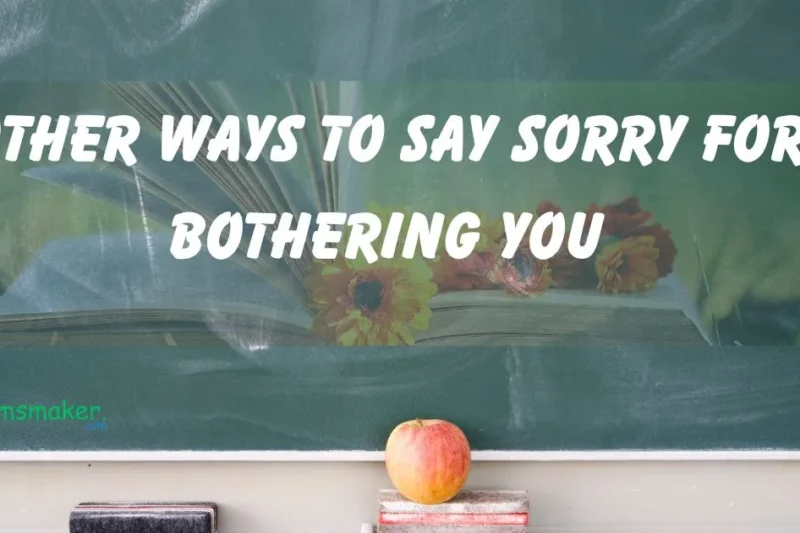 15+ Other Ways to Say Sorry for Bothering You [2025]