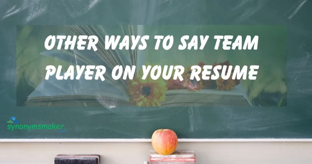 Team Player on Your Resume