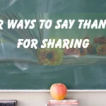 Thank You for Sharing