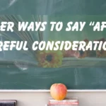 “After Careful Consideration”