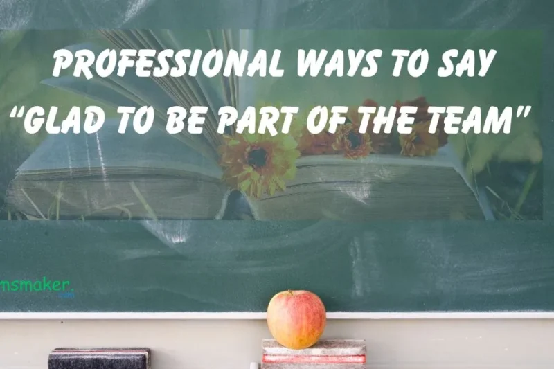  15+ Professional Ways to Say “Glad to Be Part of the Team”