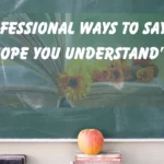 “I Hope You Understand”