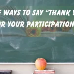 Thank You for Your Participation