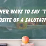The Opposite of a Salutation”