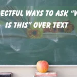 “Who Is This” Over Text