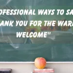 "Thank You for the Warm Welcome"